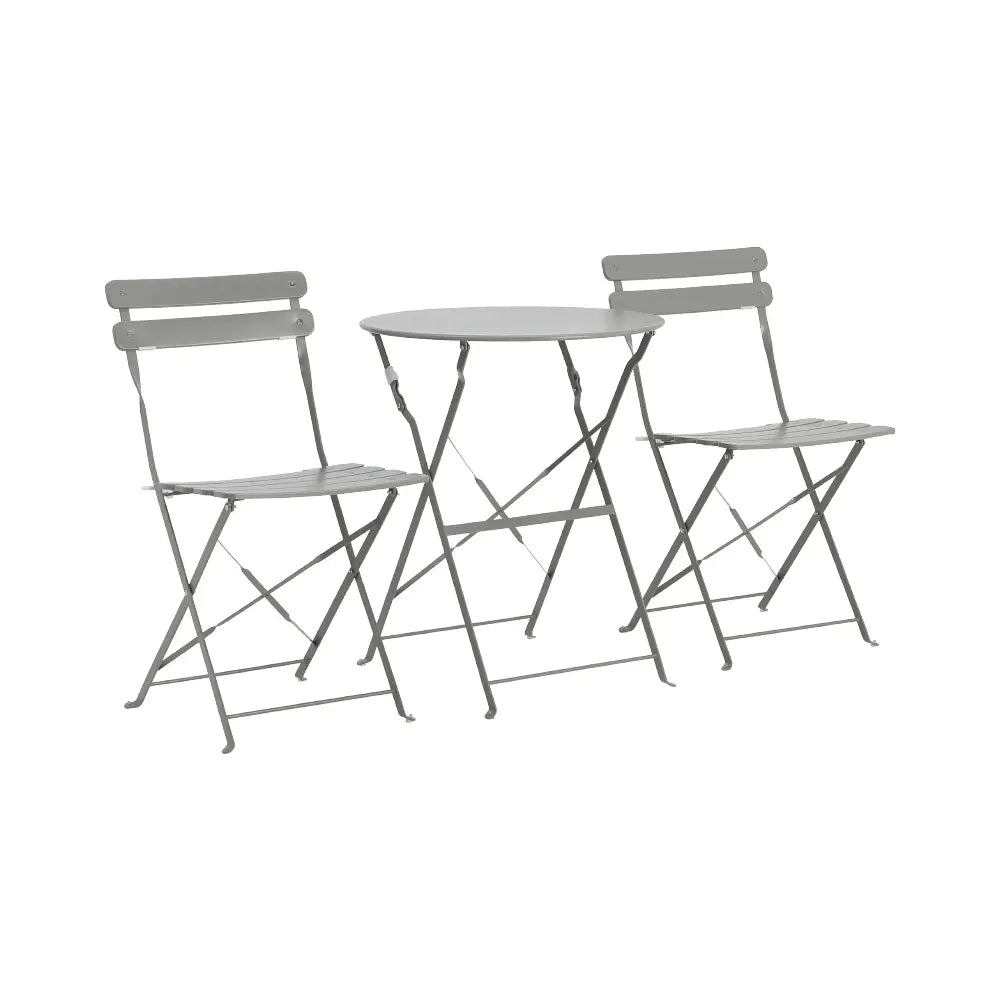 RIVIERA OUTDOOR SET 1TABLE+2CHAIRS GY