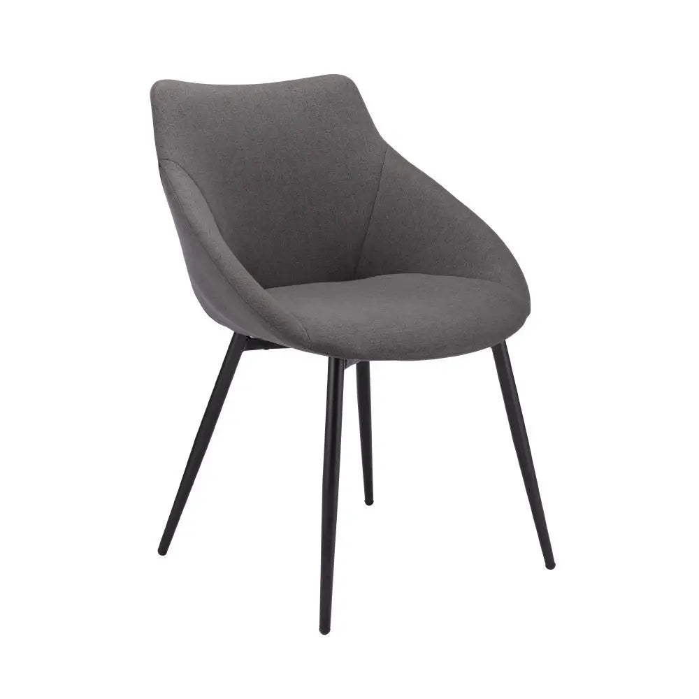 PILLRY FABRIC ARMCHAIR DGY