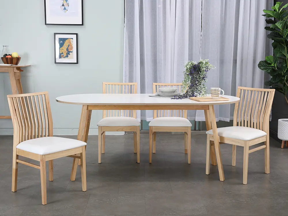 LIDIA/P DINING CHAIR NT/WT