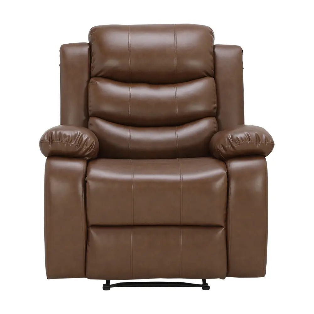 JAXSON PVC MANUAL RECLINER 1/S BN