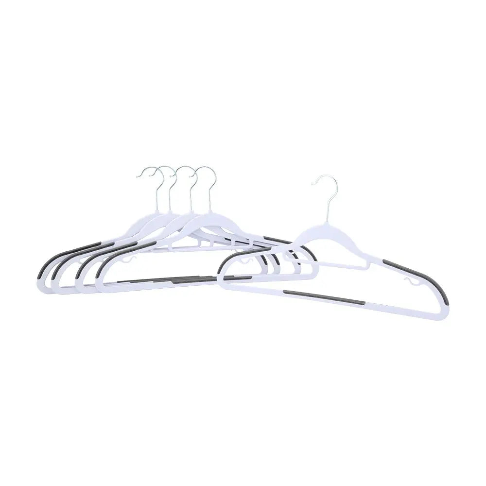 CILLA CLOTH HANGER 5PCS/SET WT/GY