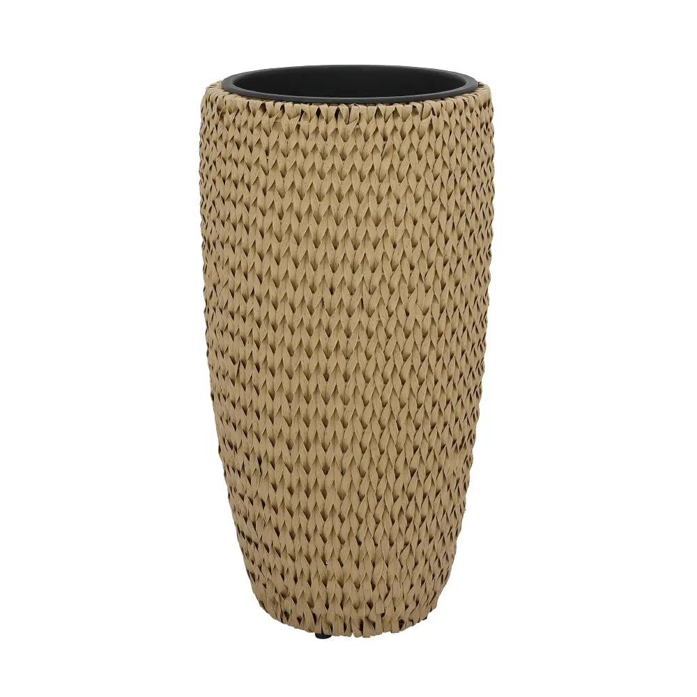 KOJI RATTAN PLASTIC PLANT POT D37XH70 NT