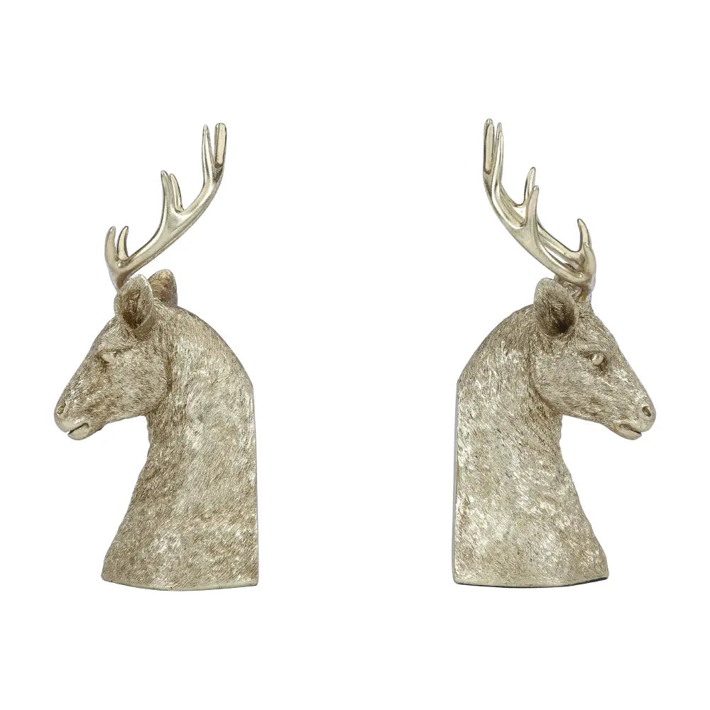 DEERDUO DEER BOOKEND 2 PCS/SET 11" GD