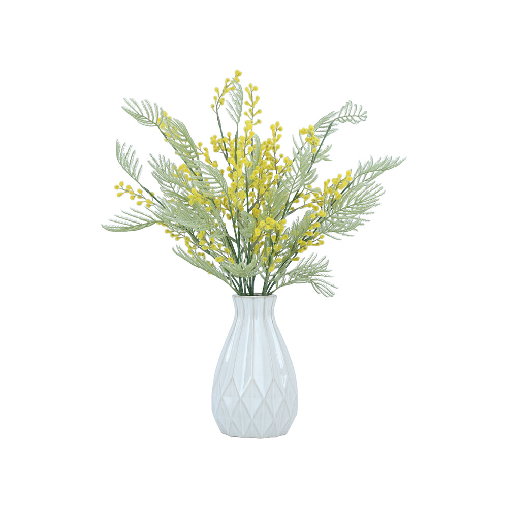 MIMI MIMOSA IN CERAMIC POT YL/WT