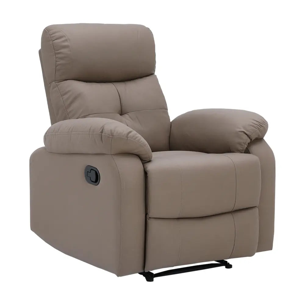 LITA FABRIC MANUAL RECLINER 1/S BN