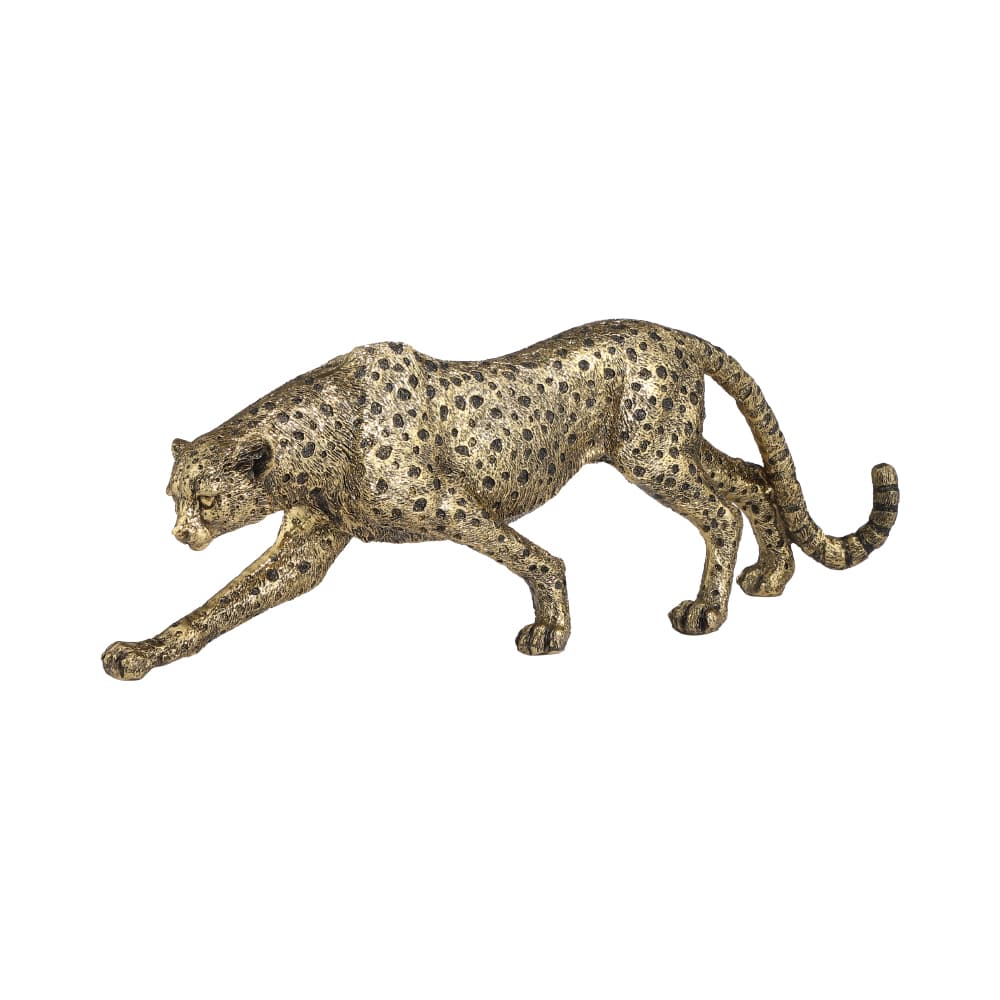 JAGUARSA TIGER SCULPTURE 5" GD/BK