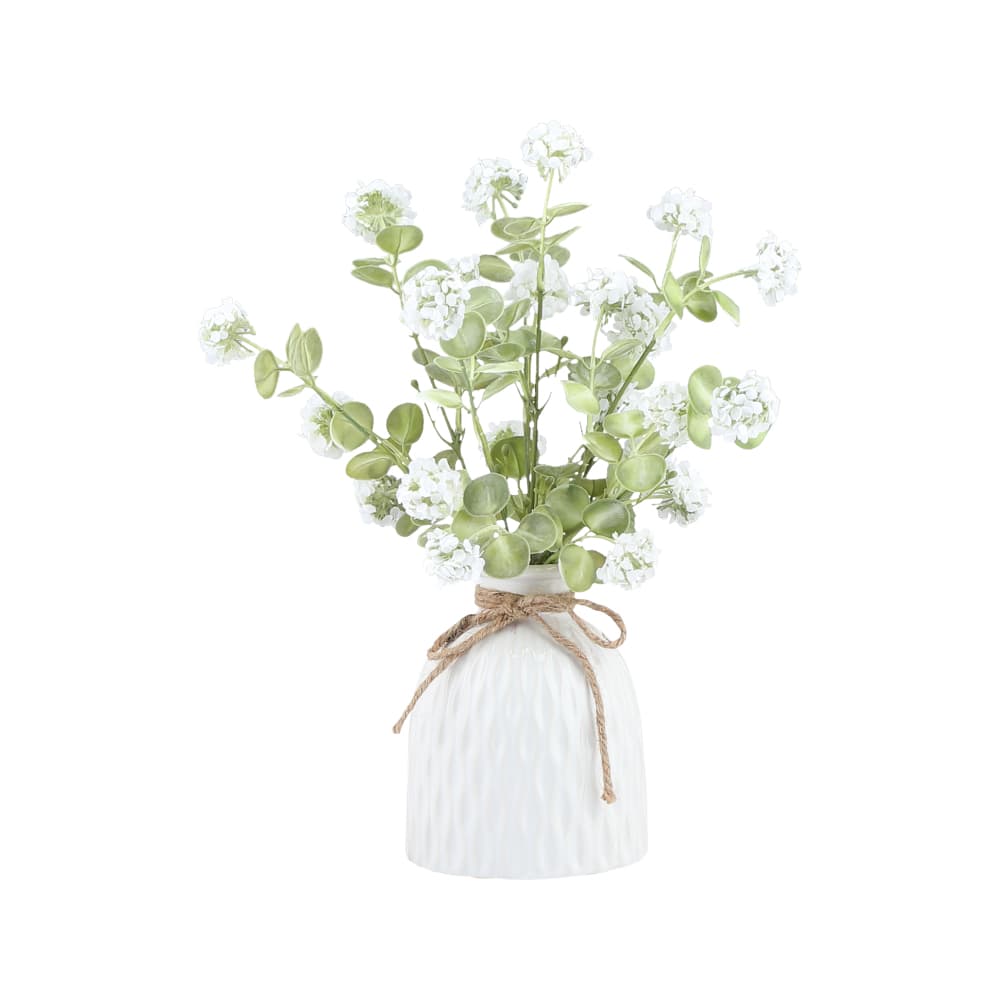 AREENA FLOWER IN CERAMIC VASE WT