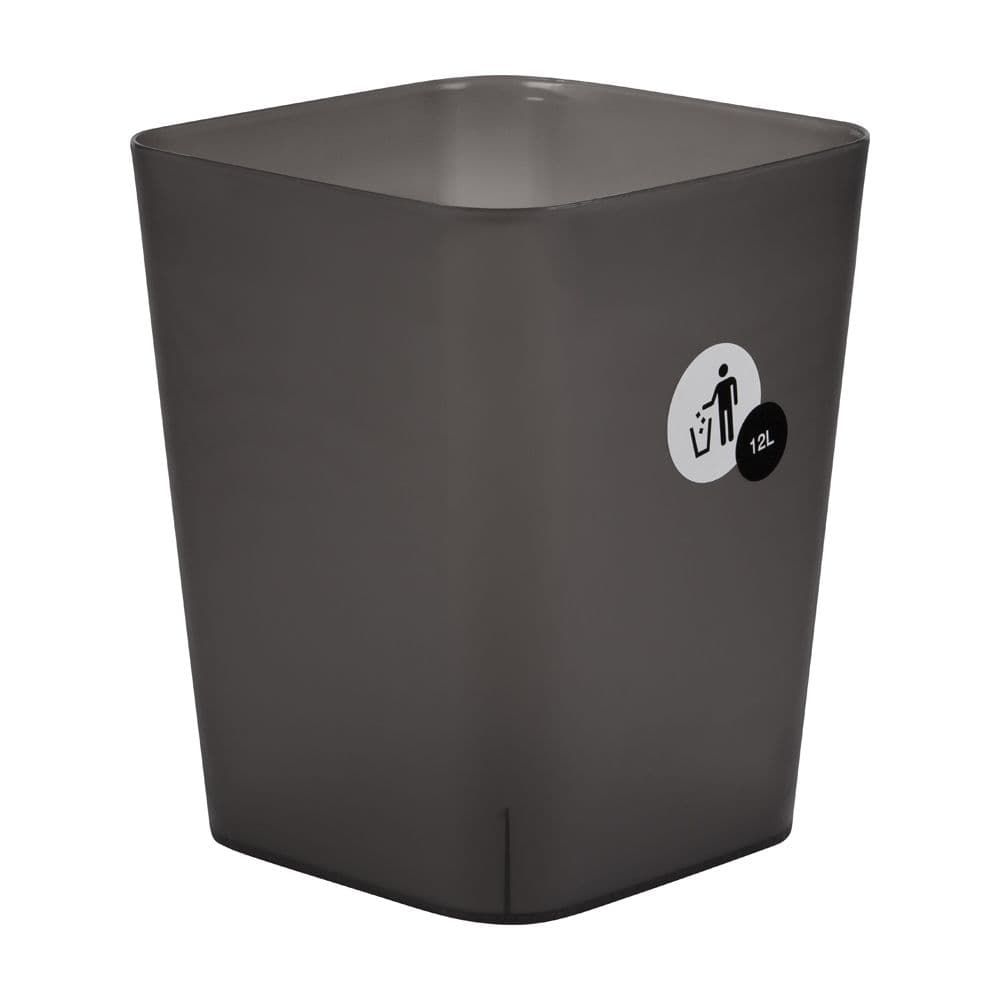 SOPHIA SQUARE DUST BIN 12 L BK