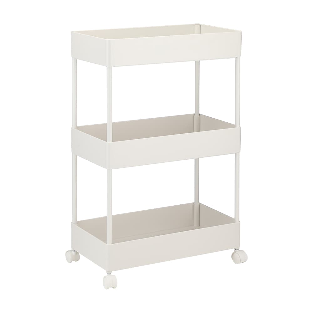 BATEL 3-TIER BATHROOM TROLLEY H64CM WT