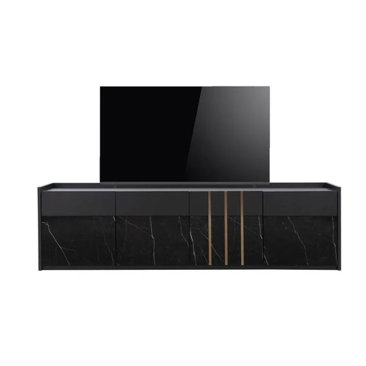 MARQUINA TV STAND 180 CM. BK/MB