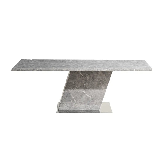 ALANO/P MARBLE DINING TABLE 160CM LGY