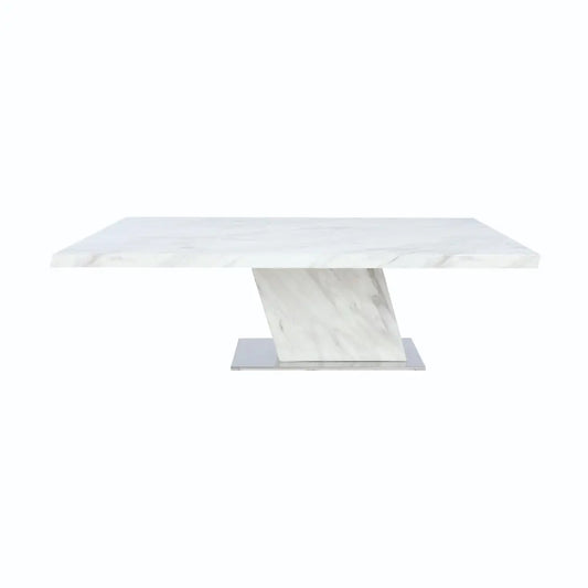 ALANO/P MARBLE COFFEE TABLE 130CM WT