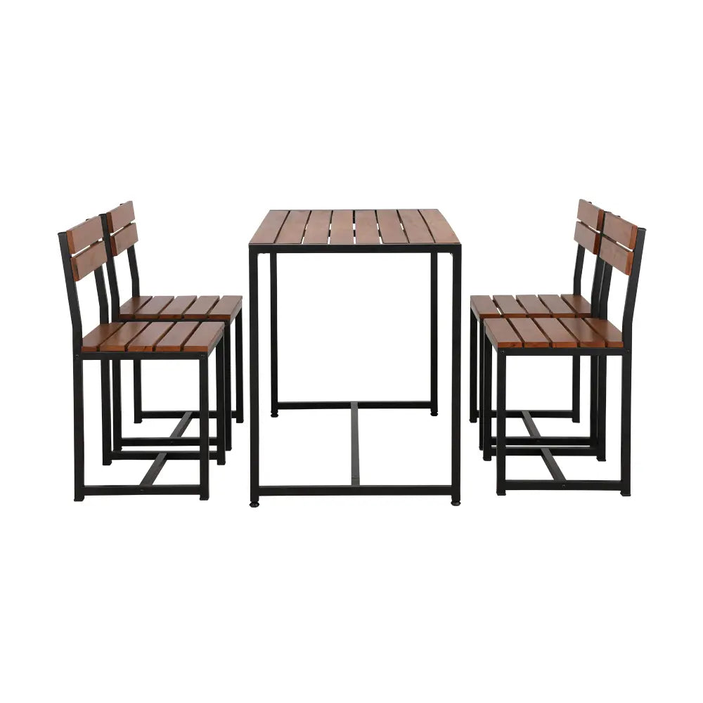 OTIS OUTDOOR SET TABLE + 4 CHAIRS MW