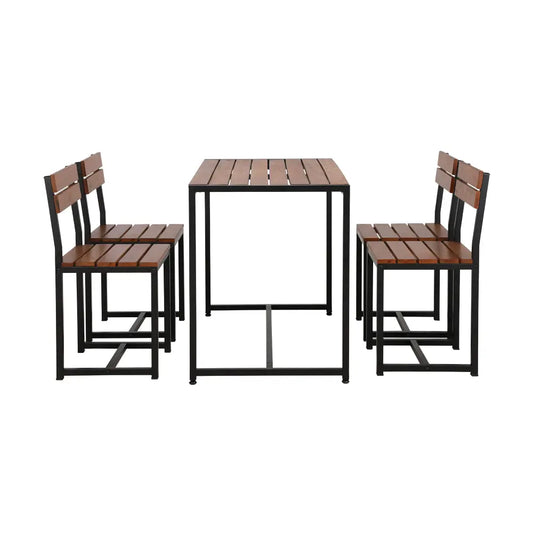 OTIS OUTDOOR SET TABLE + 4 CHAIRS MW