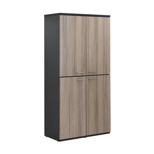 AKTIV HIGH CABINET 80-4DOORS NO/BK