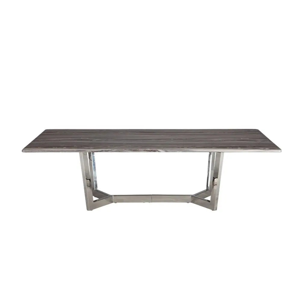 ARES/P MARBLE COFFEE TABLE 125CM.  GY/SVC