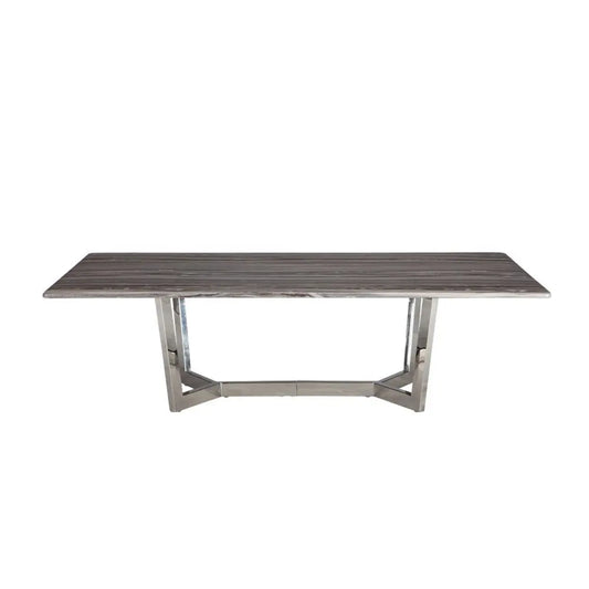 ARES/P MARBLE COFFEE TABLE 125CM.  GY/SVC