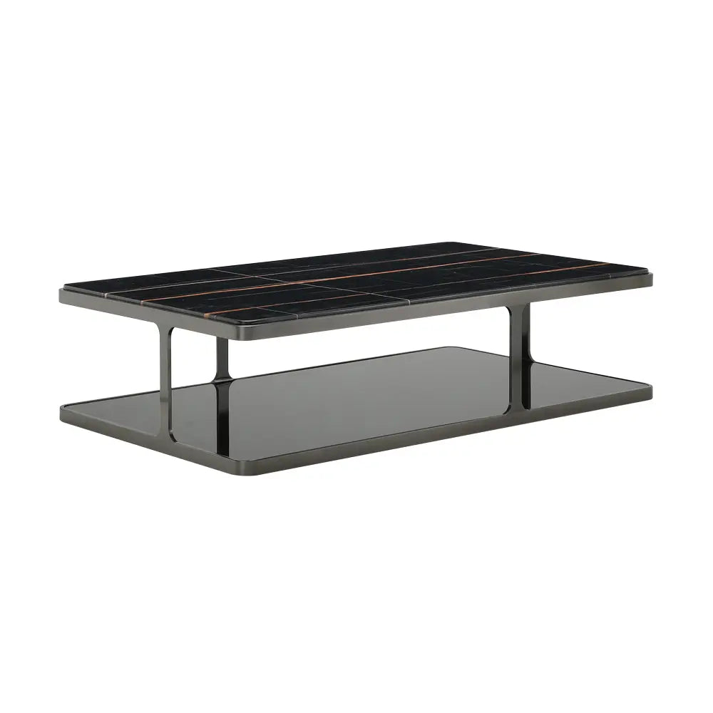 RENA MARBLE COFFEE TABLE 120CM. BK