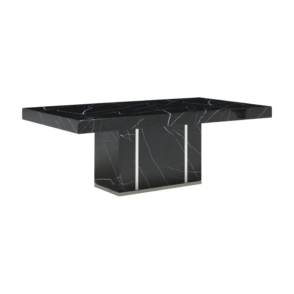 MAZZINI MARBLE COFFEE TABLE 125CM. BK