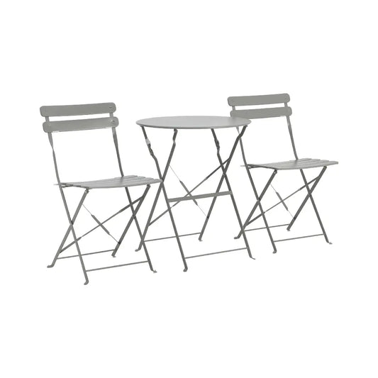RIVIERA OUTDOOR SET 1TABLE+2CHAIRS GY