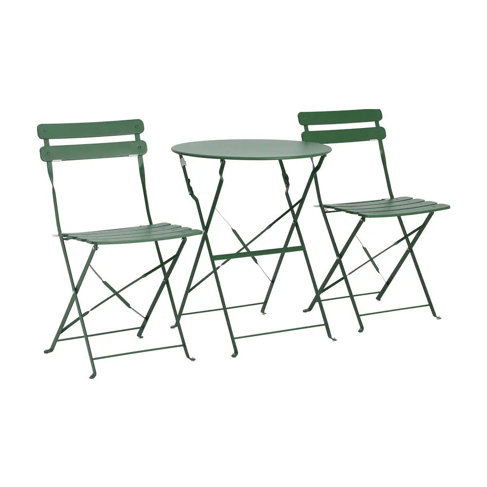 RIVIERA OUTDOOR SET 1TABLE+2CHAIRS GN