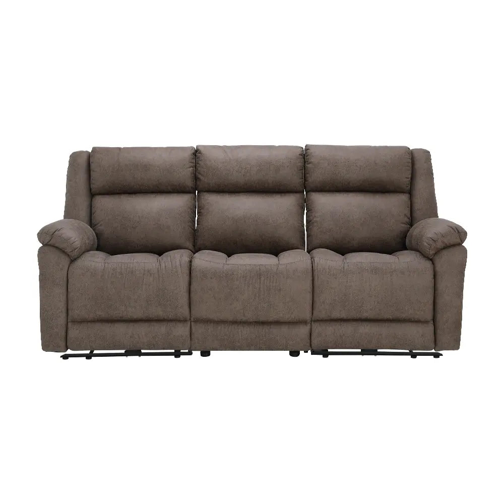 RODNEY FABRIC POWER RECLINER 3/S BN