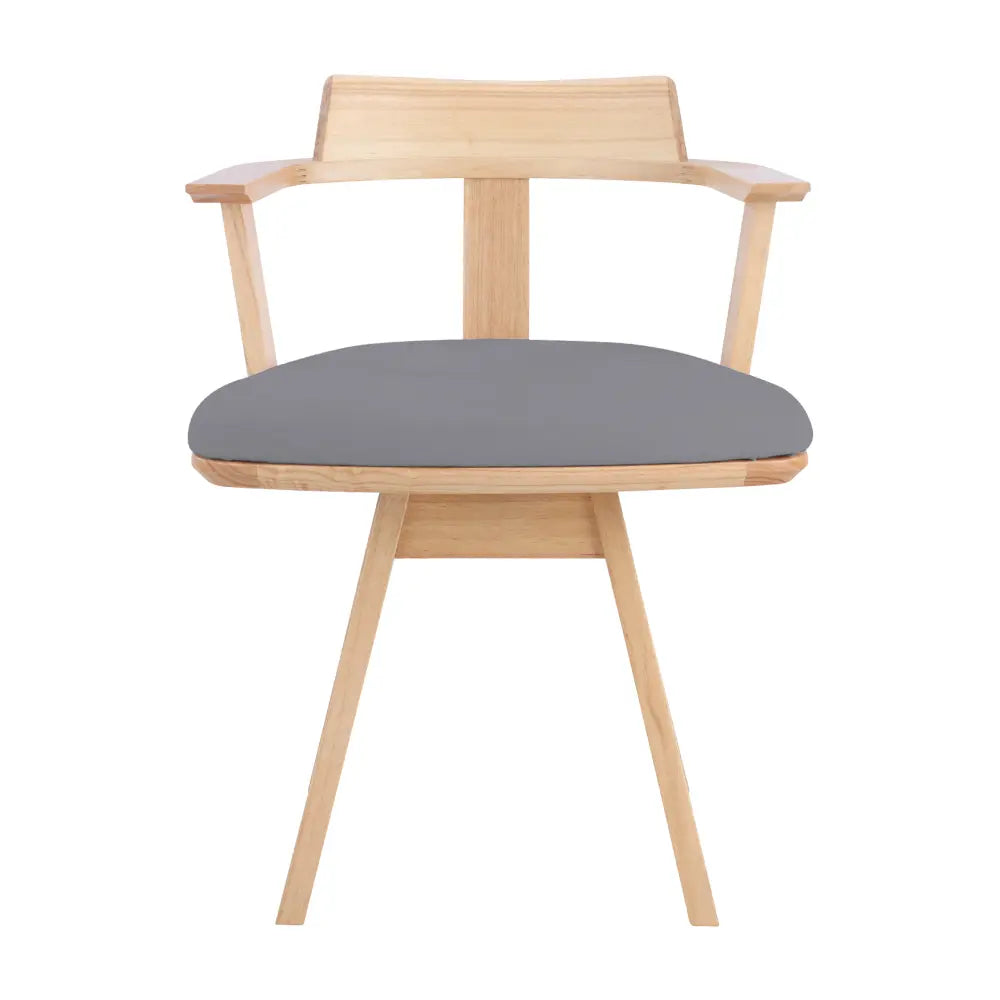 SPIN WOOD DINING CHAIR NT/GY