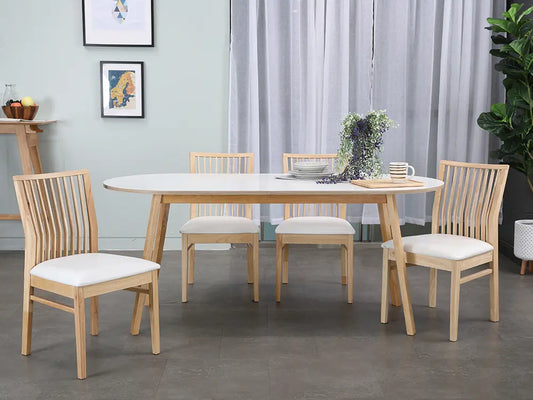 LIDIA/P DINING CHAIR  NT/WT