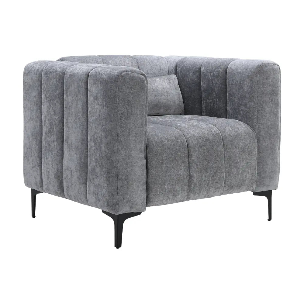 LENNY FABRIC SOFA 1/S DGY