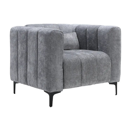 LENNY FABRIC SOFA 1/S DGY