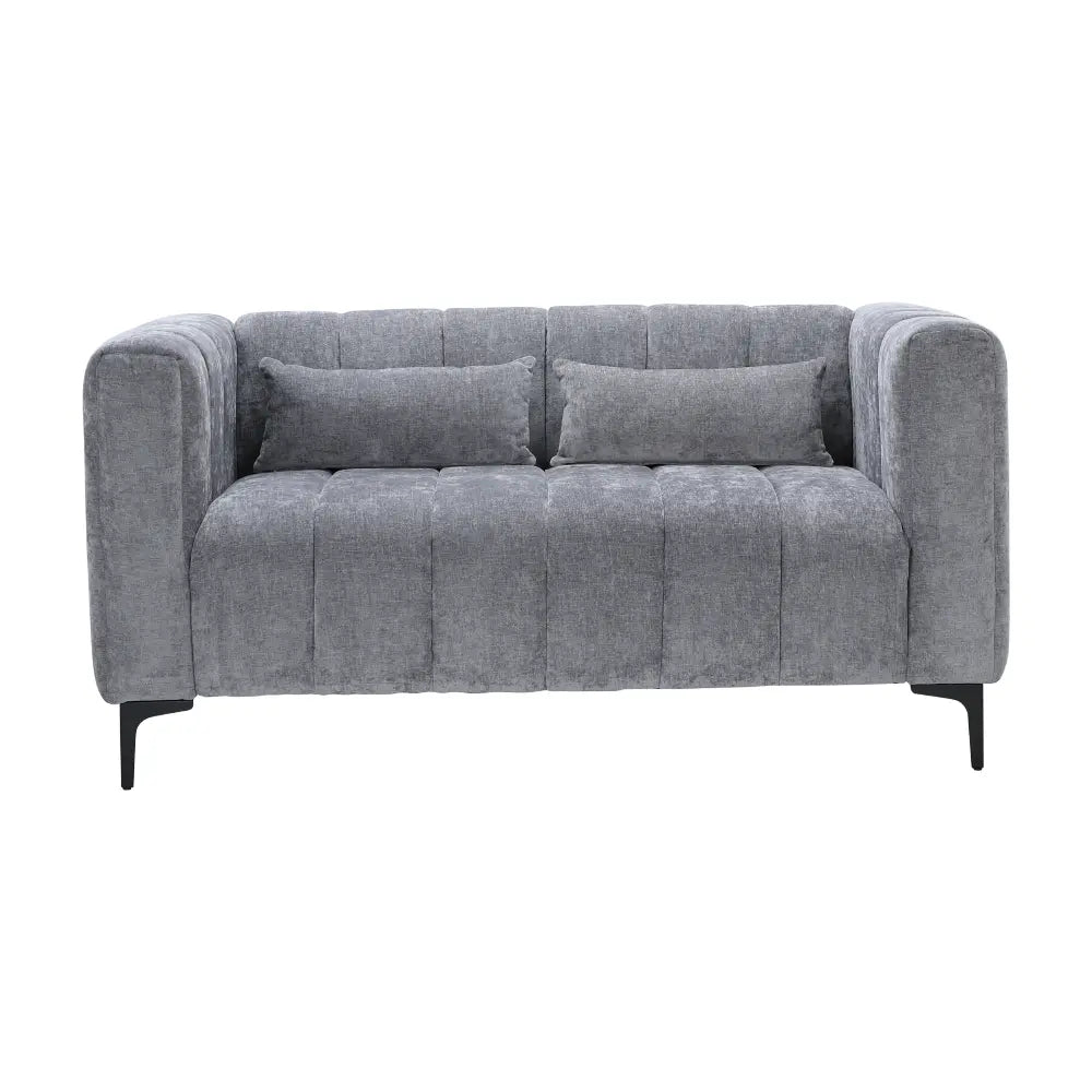 LENNY FABRIC SOFA 2/S DGY