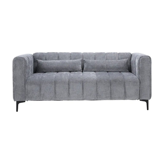 LENNY FABRIC SOFA 3/S DGY