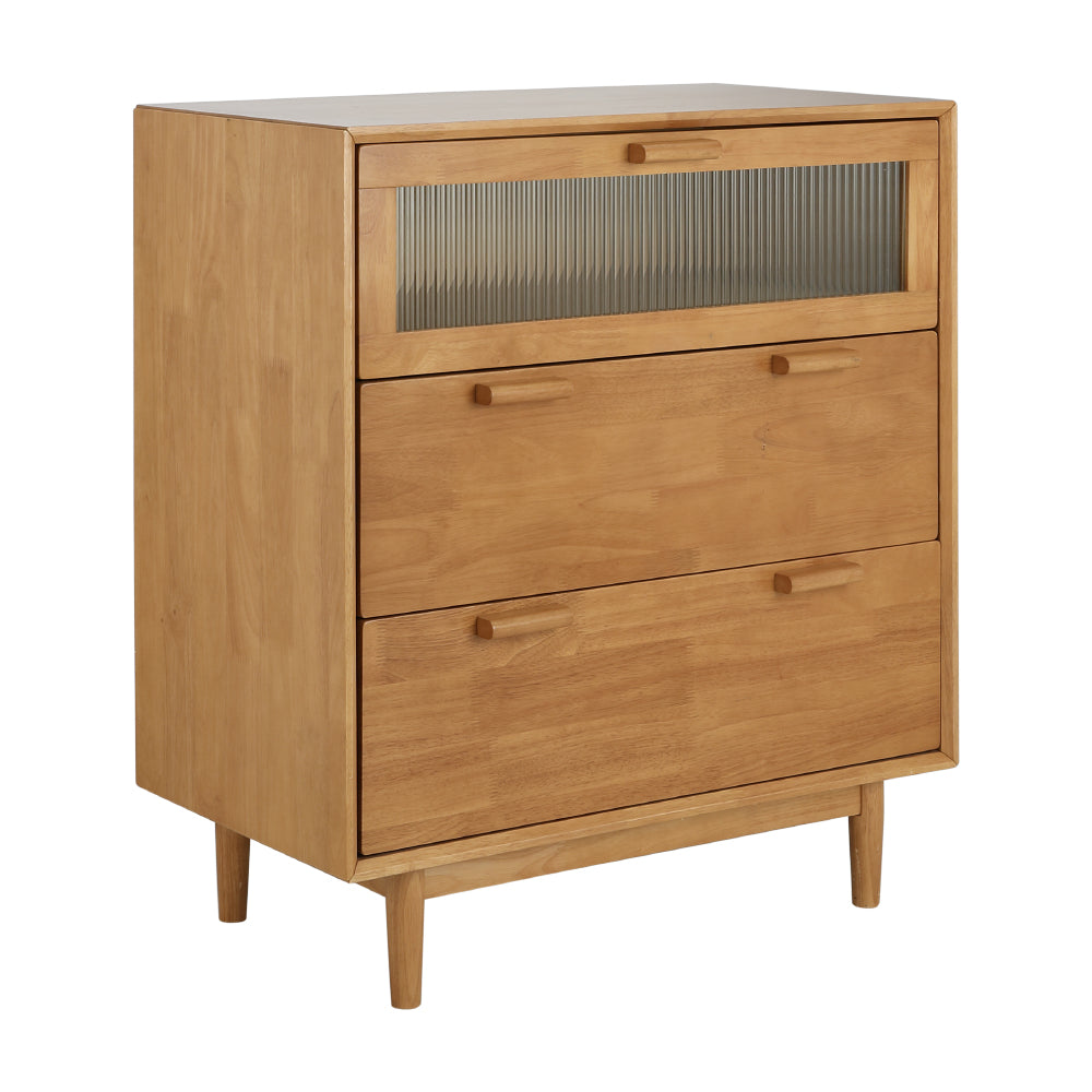 WASABI SOLID WOOD 3 DRAWERS 80CM NT#173