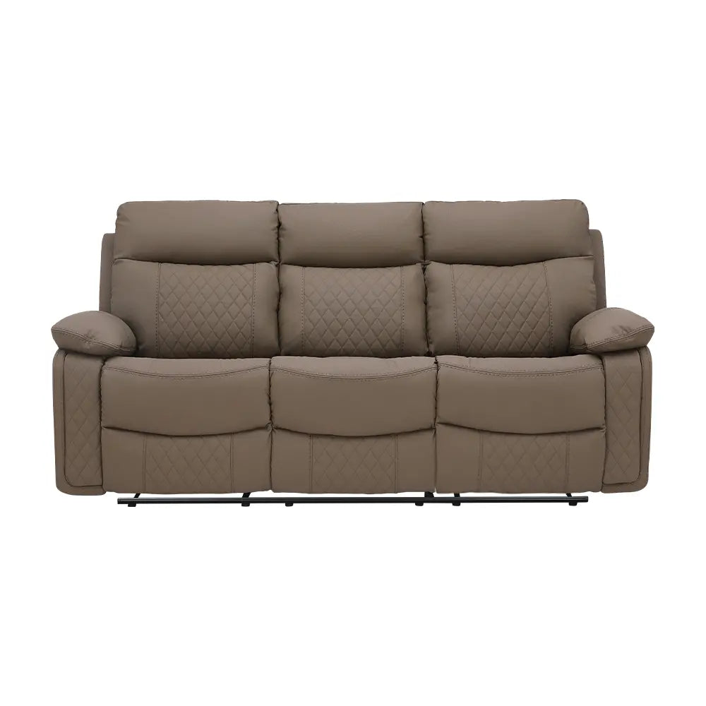 JULIAN PVC MANUAL RECLINER 3/S GY