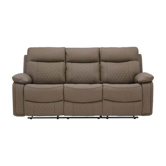 JULIAN PVC MANUAL RECLINER 3/S GY