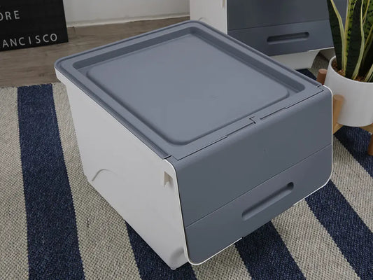 OTELLO STACKABLE STORAGE BOX 34L.  GY