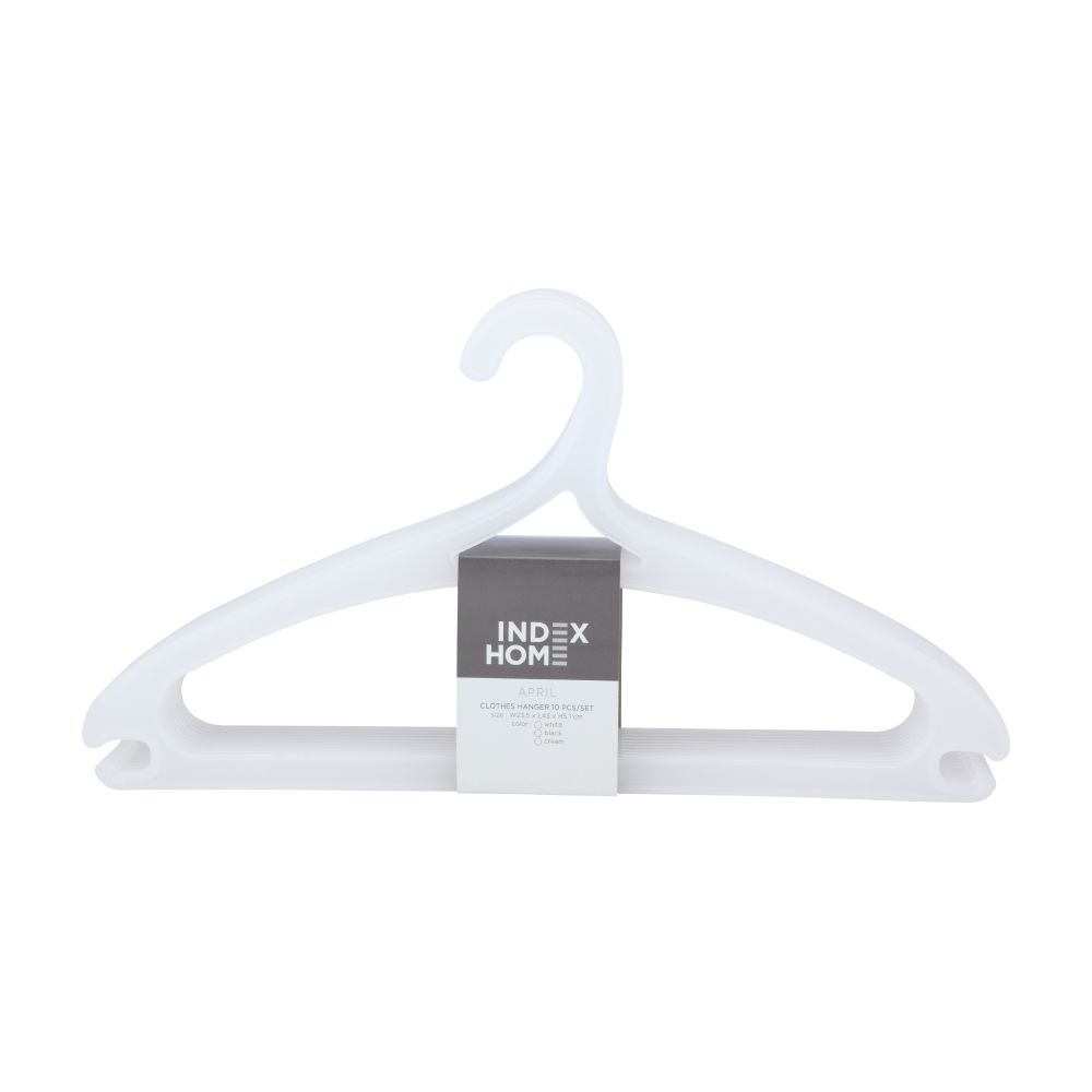APRIL CLOTHES HANGER (1X10) #1170 WT