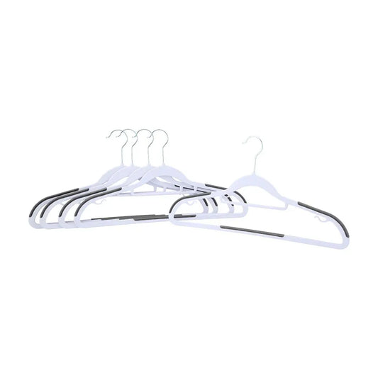 CILLA CLOTH HANGER 5PCS/SET WT/GY