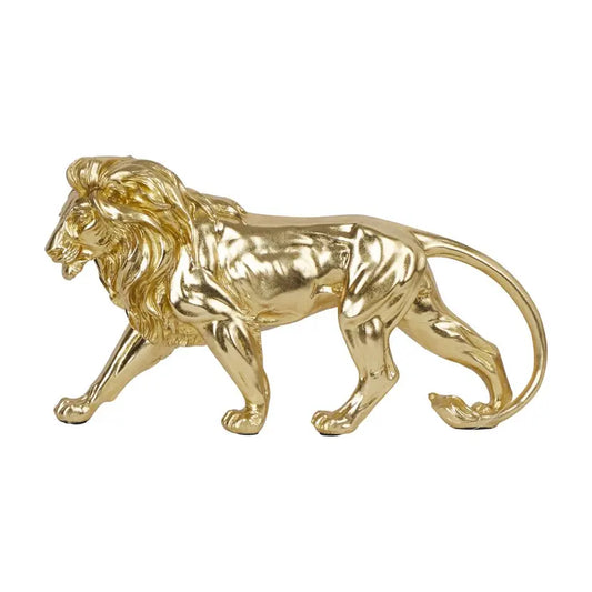 LEAHLEY LION SCULPTURE 9.5" GD