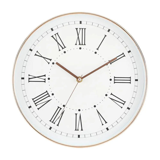 ANILSON WALL CLOCK 12" WT/COP