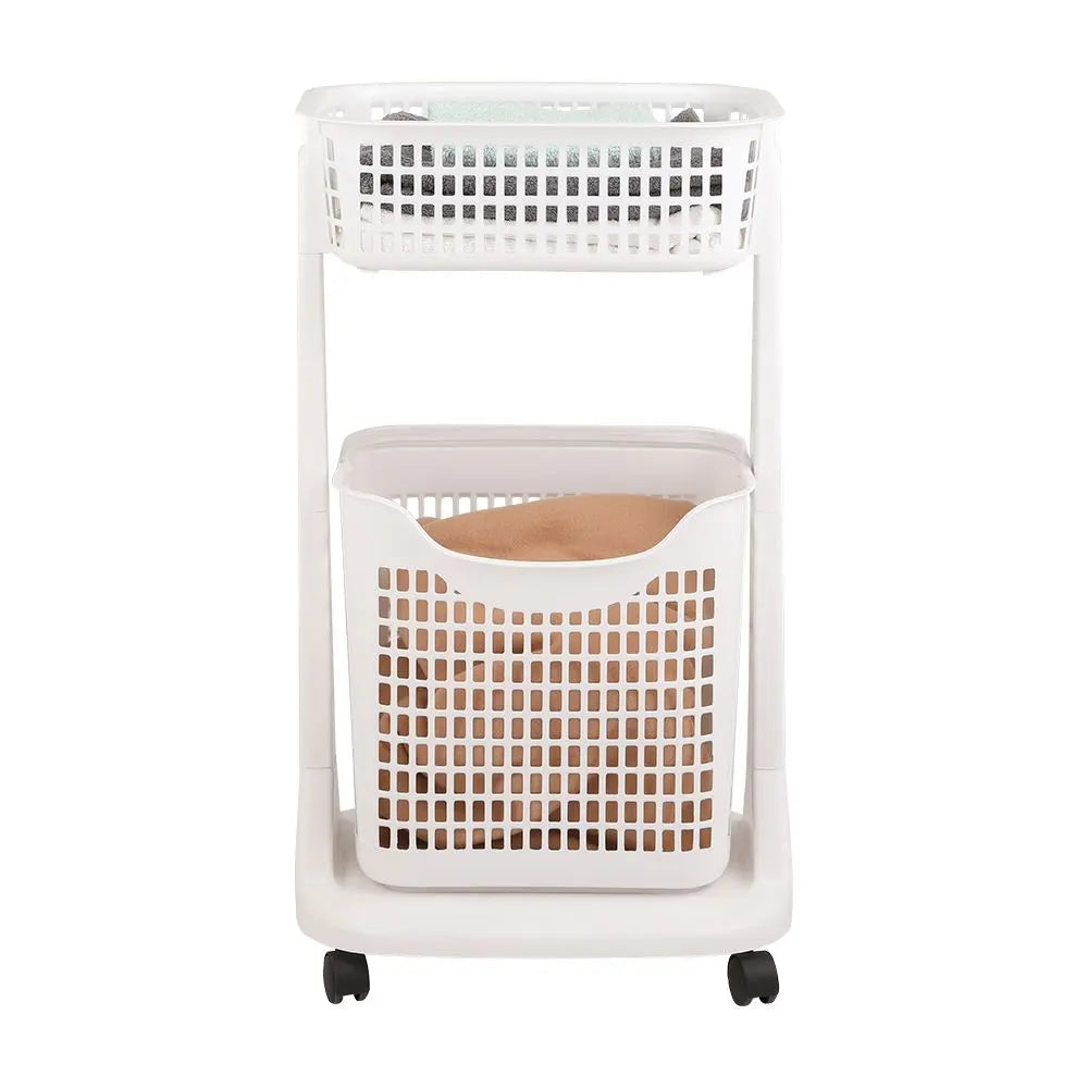 NORIMA 2-TIER BASKET W/WHEELS WT