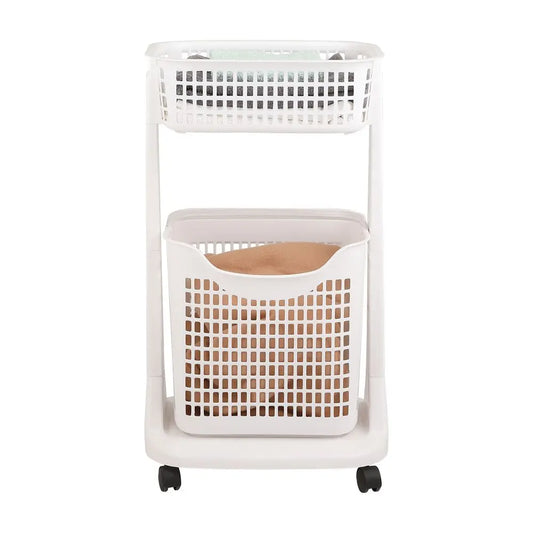 NORIMA 2-TIER BASKET W/WHEELS WT