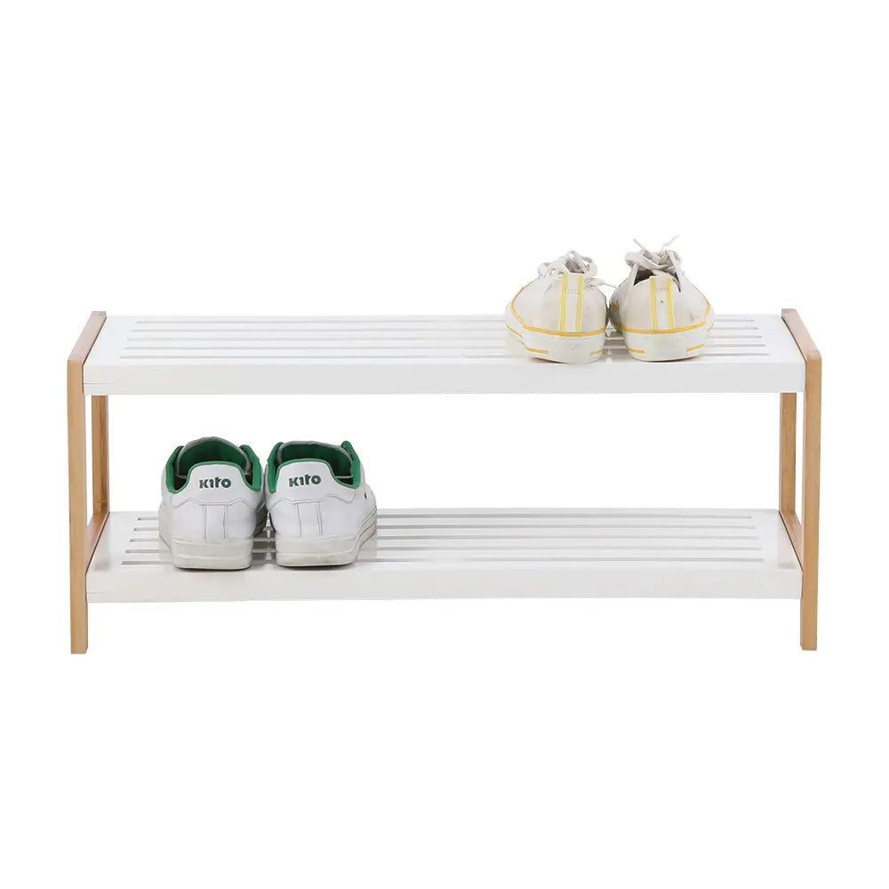 LUCA 2-TIER SHOE STORAGE WT/NT