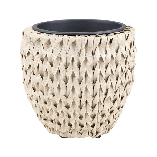 KOJI RATTAN PLASTIC PLANT POT D24XH24 NT