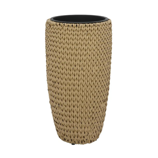 KOJI RATTAN PLASTIC PLANT POT D37XH70 NT