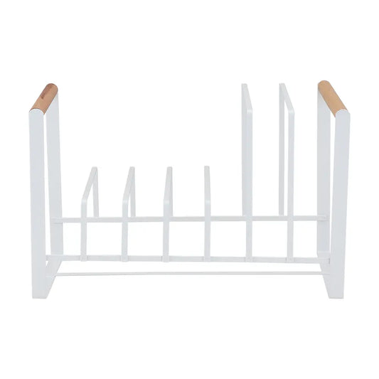 BELLE CUTTING BOARD & LID RACK WT/NT