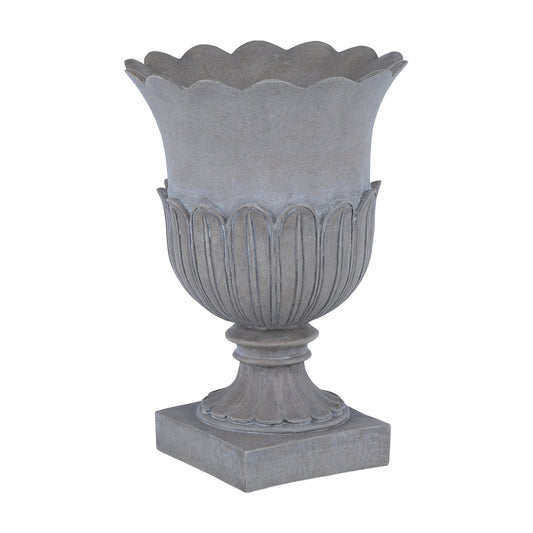 ALIS LOTUS VASE SCULPTURE H28.5CM BN