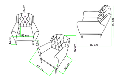 Basalto Plus SOFA - ARM CHAIR