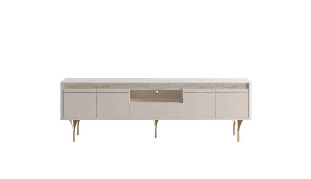 Setta | Tv Bottom Module | Mat Vizon Bej + Traverten + Sünger