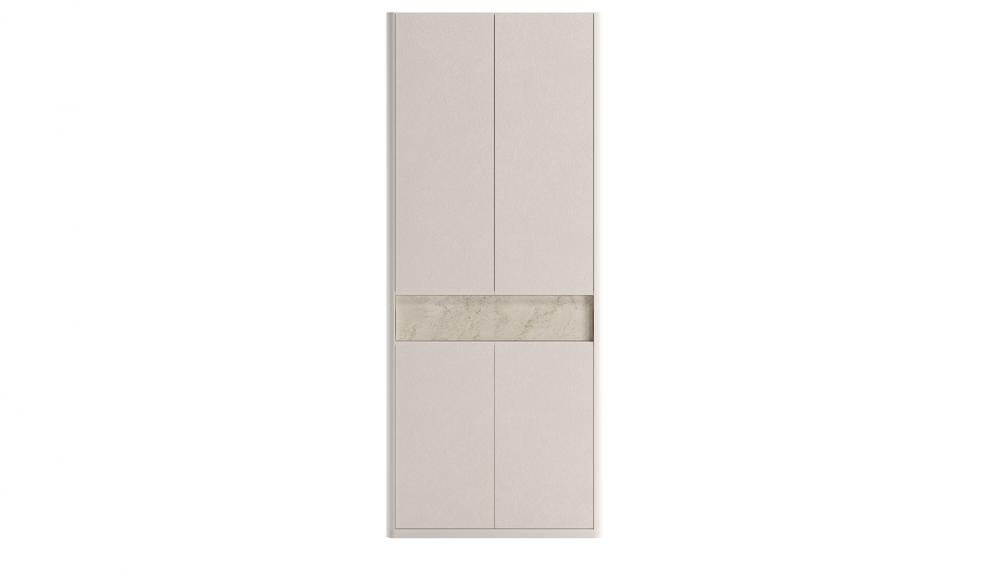 Setta | 2 Doors Wardrobe Mat Vizon Bej + Traverten + Sünger